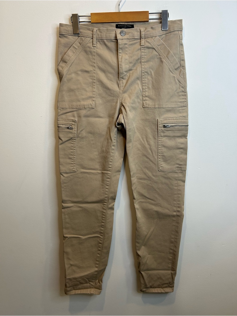 Banana Republic Women’s High Rise Skinny Utility Pants Khaki Tan